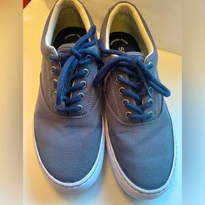 Mens Sperry loafers casual boat shoe top sider navy blue and white size 7.5